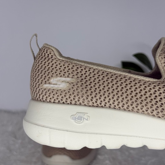 Skechers GOwalk Max Tan Mesh Slip On Sneakers Shoes Women's Size 9 - Picture 9 of 9